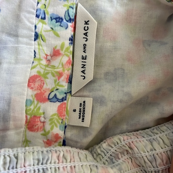 Janie and Jack girls floral puff sleeve dress - Picture 2 of 4